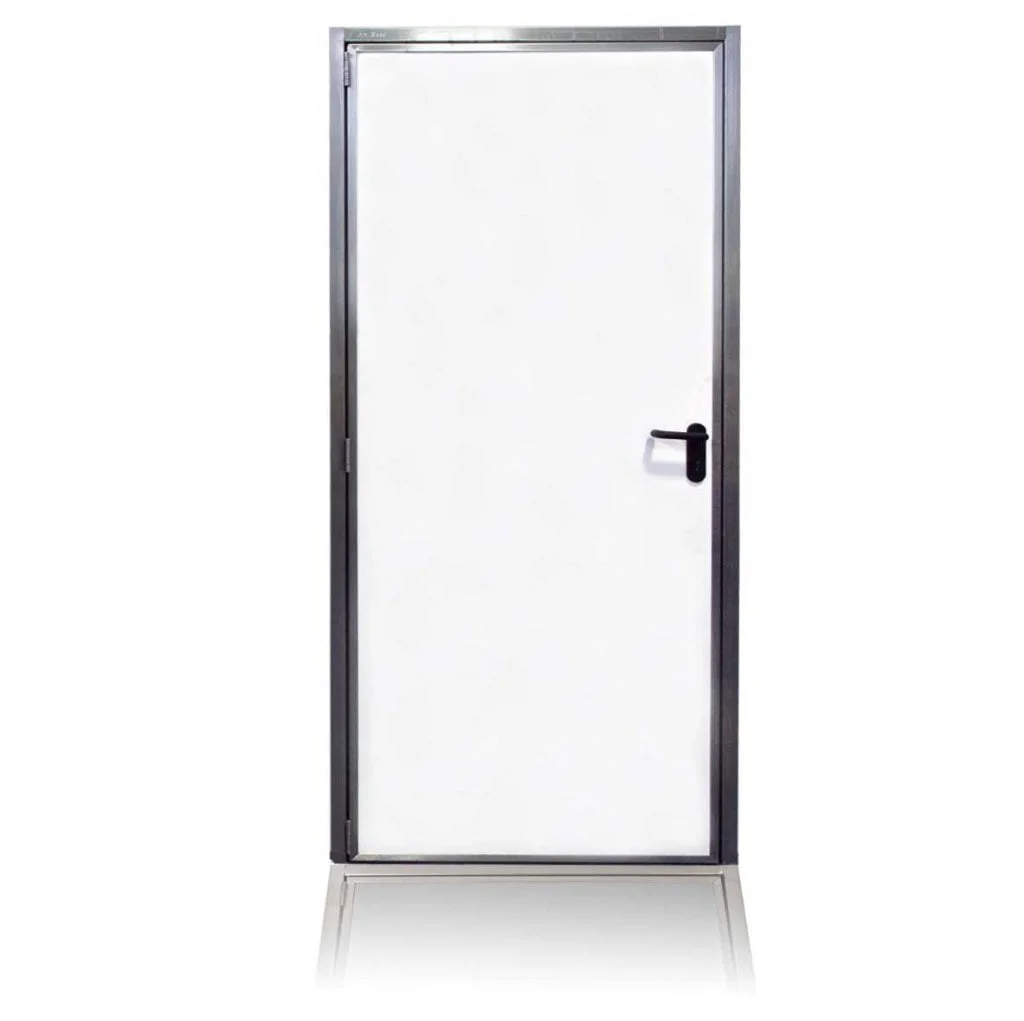 Puerta giratoria de acero inoxidable