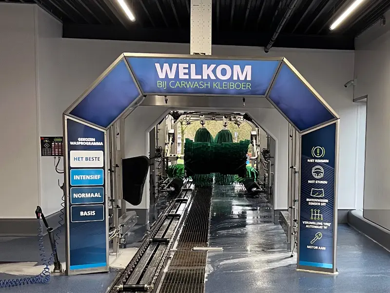 Renovacion lavado de coches en carwash kleiboer, Holanda